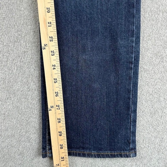 Levi 505 Straight Jeans Dark Wash Womens 4 Whiskering Cowboy Western Rodeo - Picture 5 of 9